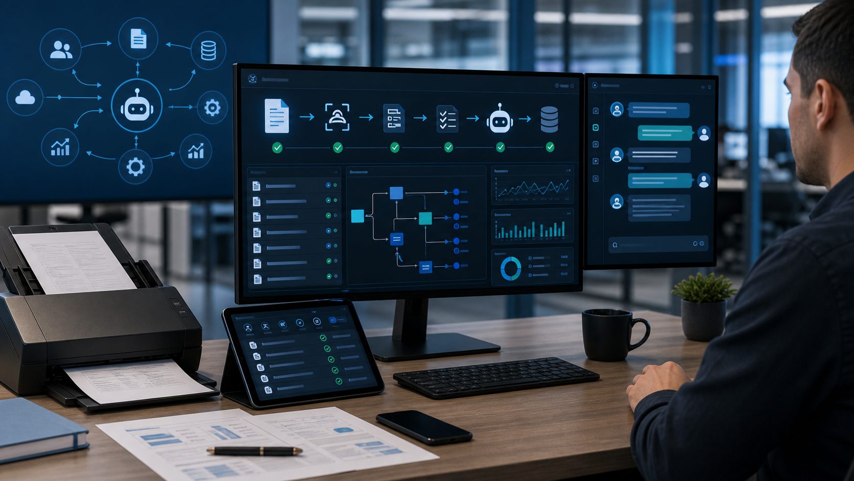 Inteligencia artificial, RPA y automatizacion empresarial
